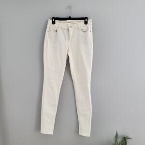 Old Navy White Rockstar Super Skinny Jeans 6L